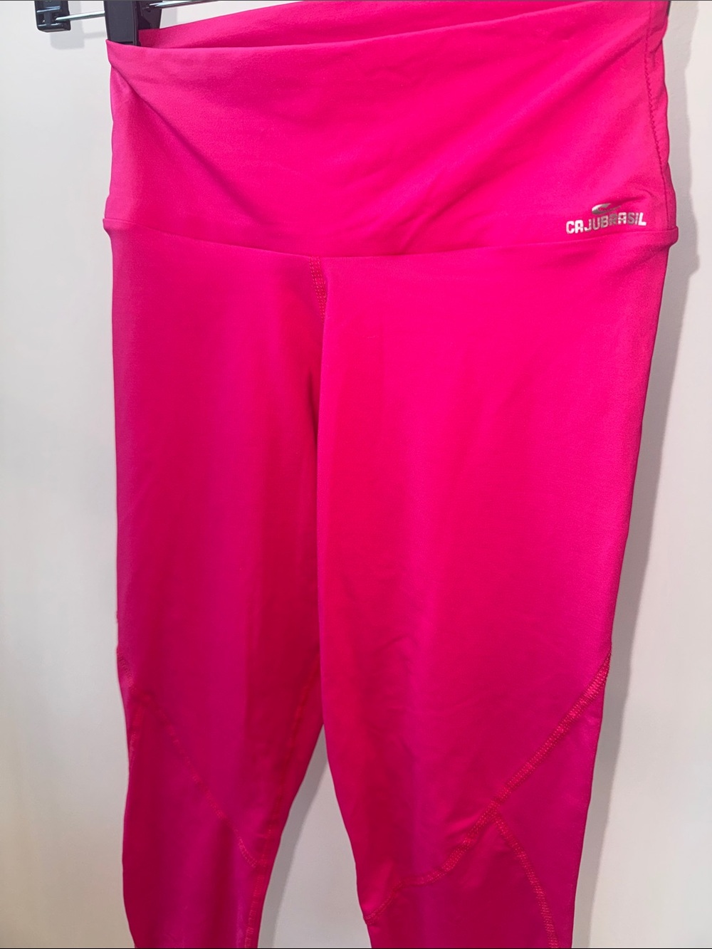 Bright Pink High-Waist Leggings